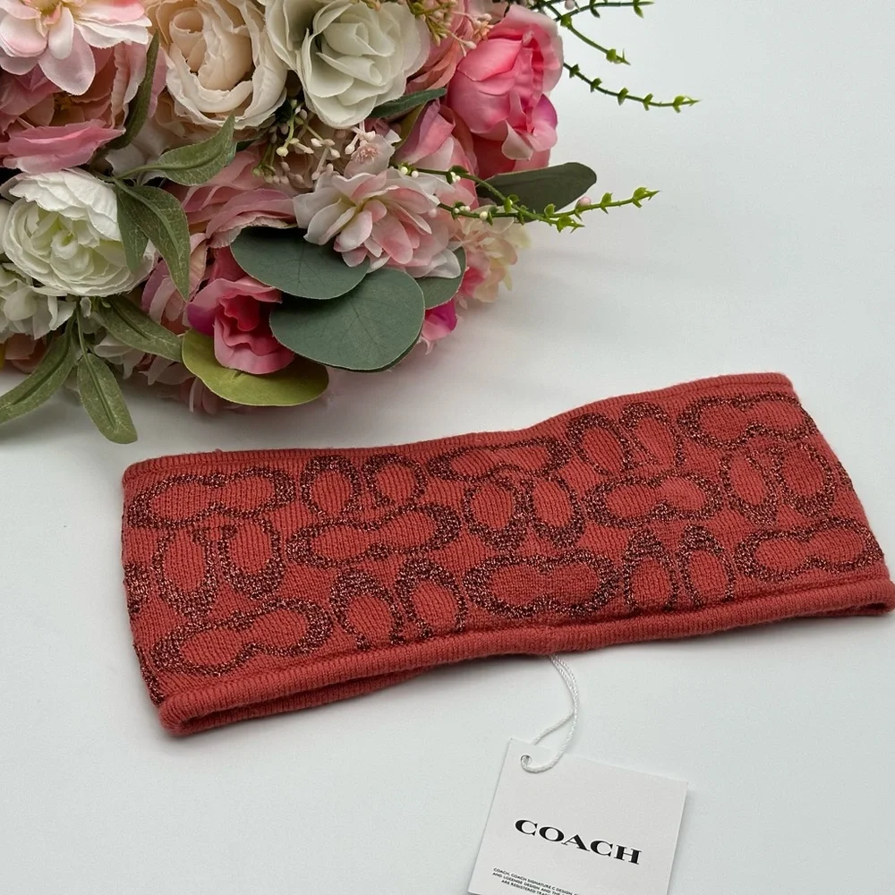 Coach Signature Knit Headband